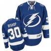 Reebok Tampa Bay Lightning 30 Men's Ben Bishop Authentic Blue Home NHL Jersey