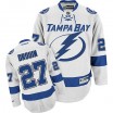Reebok Tampa Bay Lightning 27 Men's Jonathan Drouin Premier White Away NHL Jersey