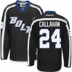 Reebok Tampa Bay Lightning 24 Men's Ryan Callahan Premier Black Third NHL Jersey