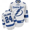 Reebok Tampa Bay Lightning 24 Youth Ryan Callahan Authentic White Away NHL Jersey