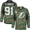 Reebok Tampa Bay Lightning 91 Men's Steven Stamkos Authentic Camo Veterans Day Practice NHL Jersey