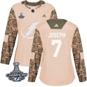 Adidas Tampa Bay Lightning Women's Mathieu Joseph Authentic Camo Veterans Day Practice 2020 Stanley Cup Champions NHL Jersey