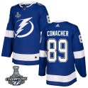 Adidas Tampa Bay Lightning Youth Cory Conacher Authentic Blue Home 2020 Stanley Cup Champions NHL Jersey