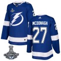 Adidas Tampa Bay Lightning Youth Ryan McDonagh Authentic Blue Home 2020 Stanley Cup Champions NHL Jersey