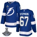 Adidas Tampa Bay Lightning Youth Mitchell Stephens Authentic Blue Home 2020 Stanley Cup Champions NHL Jersey