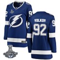 Fanatics Branded Tampa Bay Lightning Women's Alexander Volkov Breakaway Blue Home 2020 Stanley Cup Champions NHL Jersey