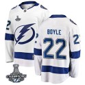 Fanatics Branded Tampa Bay Lightning Youth Dan Boyle Breakaway White Away 2020 Stanley Cup Champions NHL Jersey