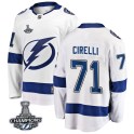 Fanatics Branded Tampa Bay Lightning Youth Anthony Cirelli Breakaway White Away 2020 Stanley Cup Champions NHL Jersey