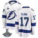 Fanatics Branded Tampa Bay Lightning Youth Wendel Clark Breakaway White Away 2020 Stanley Cup Champions NHL Jersey