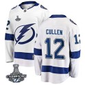 Fanatics Branded Tampa Bay Lightning Youth John Cullen Breakaway White Away 2020 Stanley Cup Champions NHL Jersey