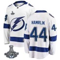 Fanatics Branded Tampa Bay Lightning Youth Roman Hamrlik Breakaway White Away 2020 Stanley Cup Champions NHL Jersey