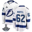 Fanatics Branded Tampa Bay Lightning Youth Danick Martel Breakaway White Away 2020 Stanley Cup Champions NHL Jersey