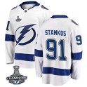 Fanatics Branded Tampa Bay Lightning Youth Steven Stamkos Breakaway White Away 2020 Stanley Cup Champions NHL Jersey