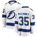 Fanatics Branded Tampa Bay Lightning Men's Curtis McElhinney Breakaway White Away NHL Jersey