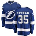 Fanatics Branded Tampa Bay Lightning Men's Nikolai Khabibulin Breakaway Blue Home NHL Jersey
