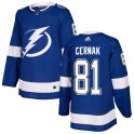 Adidas Tampa Bay Lightning Men's Erik Cernak Authentic Blue Home NHL Jersey