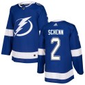 Adidas Tampa Bay Lightning Men's Luke Schenn Authentic Blue Home NHL Jersey