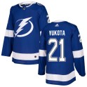 Adidas Tampa Bay Lightning Men's Mick Vukota Authentic Blue Home NHL Jersey