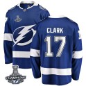 Fanatics Branded Tampa Bay Lightning Youth Wendel Clark Breakaway Blue Home 2020 Stanley Cup Champions NHL Jersey