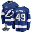 Fanatics Branded Tampa Bay Lightning Youth Brent Gretzky Breakaway Blue Home 2020 Stanley Cup Champions NHL Jersey