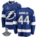 Fanatics Branded Tampa Bay Lightning Youth Roman Hamrlik Breakaway Blue Home 2020 Stanley Cup Champions NHL Jersey