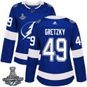 Adidas Tampa Bay Lightning Women's Brent Gretzky Authentic Blue Home 2020 Stanley Cup Champions NHL Jersey
