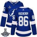 Adidas Tampa Bay Lightning Women's Nikita Kucherov Authentic Blue Home 2020 Stanley Cup Champions NHL Jersey