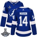 Adidas Tampa Bay Lightning Women's Pat Maroon Authentic Blue Home 2020 Stanley Cup Champions NHL Jersey