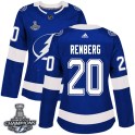 Adidas Tampa Bay Lightning Women's Mikael Renberg Authentic Blue Home 2020 Stanley Cup Champions NHL Jersey
