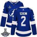 Adidas Tampa Bay Lightning Women's Luke Schenn Authentic Blue Home 2020 Stanley Cup Champions NHL Jersey