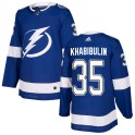 Adidas Tampa Bay Lightning Youth Nikolai Khabibulin Authentic Blue Home NHL Jersey