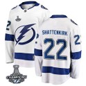Fanatics Branded Tampa Bay Lightning Men's Kevin Shattenkirk Breakaway White Away 2020 Stanley Cup Champions NHL Jersey