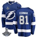 Fanatics Branded Tampa Bay Lightning Men's Erik Cernak Breakaway Blue Home 2020 Stanley Cup Champions NHL Jersey