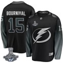 Fanatics Branded Tampa Bay Lightning Youth Michael Bournival Breakaway Black Alternate 2020 Stanley Cup Champions NHL Jersey