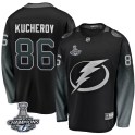 Fanatics Branded Tampa Bay Lightning Youth Nikita Kucherov Breakaway Black Alternate 2020 Stanley Cup Champions NHL Jersey