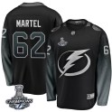Fanatics Branded Tampa Bay Lightning Youth Danick Martel Breakaway Black Alternate 2020 Stanley Cup Champions NHL Jersey