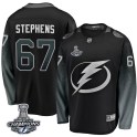 Fanatics Branded Tampa Bay Lightning Youth Mitchell Stephens Breakaway Black Alternate 2020 Stanley Cup Champions NHL Jersey