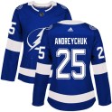 Adidas Tampa Bay Lightning Women's Dave Andreychuk Authentic Blue Home NHL Jersey