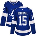 Adidas Tampa Bay Lightning Women's Michael Bournival Authentic Blue Home NHL Jersey