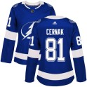 Adidas Tampa Bay Lightning Women's Erik Cernak Authentic Blue Home NHL Jersey