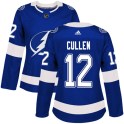 Adidas Tampa Bay Lightning Women's John Cullen Authentic Blue Home NHL Jersey