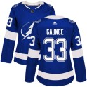 Adidas Tampa Bay Lightning Women's Cameron Gaunce Authentic Blue Home NHL Jersey