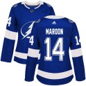 Adidas Tampa Bay Lightning Women's Pat Maroon Authentic Blue Home NHL Jersey