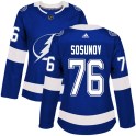 Adidas Tampa Bay Lightning Women's Oleg Sosunov Authentic Blue Home NHL Jersey