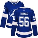 Adidas Tampa Bay Lightning Women's Ben Thomas Authentic Blue Home NHL Jersey