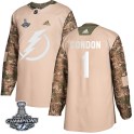 Adidas Tampa Bay Lightning Men's Mike Condon Authentic Camo Veterans Day Practice 2020 Stanley Cup Champions NHL Jersey