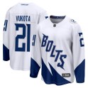 Fanatics Branded Tampa Bay Lightning Youth Mick Vukota Breakaway White 2022 Stadium Series NHL Jersey
