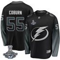 Fanatics Branded Tampa Bay Lightning Men's Braydon Coburn Breakaway Black Alternate 2020 Stanley Cup Champions NHL Jersey
