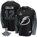 Fanatics Branded Tampa Bay Lightning Men's John Cullen Breakaway Black Alternate 2020 Stanley Cup Champions NHL Jersey