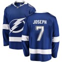 Fanatics Branded Tampa Bay Lightning Youth Mathieu Joseph Breakaway Blue Home NHL Jersey